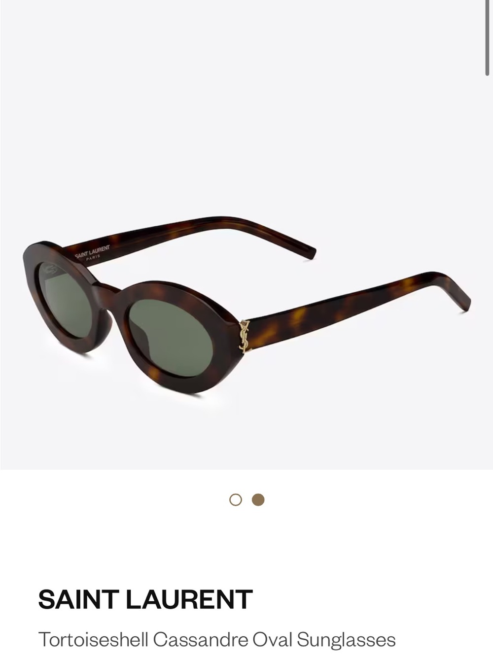 Saint Laurent 52mm oval sunglasses - Picture 14 of 15